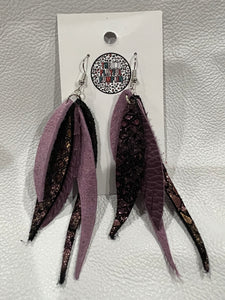 Lavender Haze Fringe Earrings