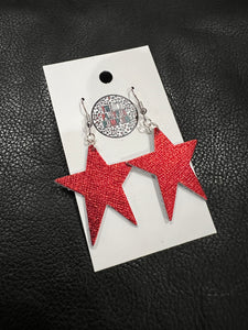 1/2 off 4th of July Red Star Earrings