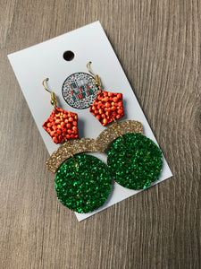 Christmas Ornament Drop Earrings