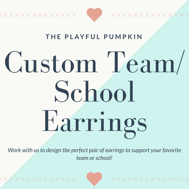 Custom Team/School Earrings